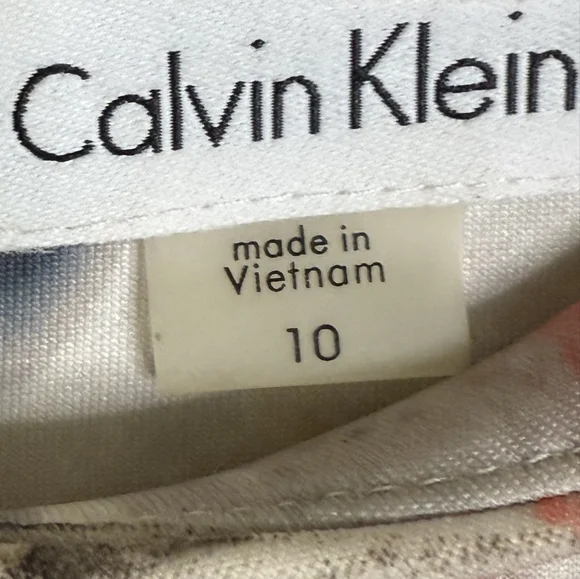 Calvin Klein Black and Red Sheath Midi Dress - Picture 3 of 12